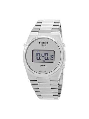NWT Tissot PRX Digital Quartz Silver Dial Men's Watch